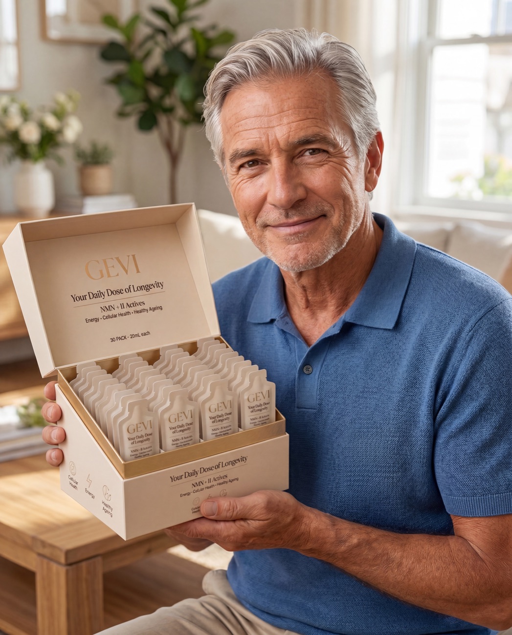 Robert K., a verified Gevi customer, at home